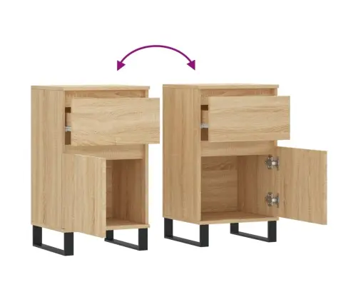 Kumode, Ozolkoka Krāsā, 40X35X70 Cm, Inženierijas Koks Vidaxl