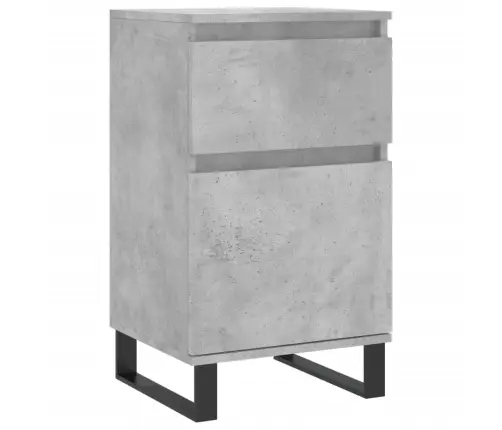 Plaukts, Betona Pelēks, 40X35X70 Cm, Inženierijas Koks Vidaxl