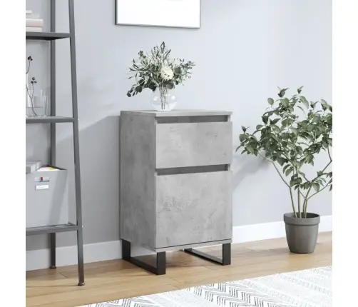 Plaukts, Betona Pelēks, 40X35X70 Cm, Inženierijas Koks Vidaxl