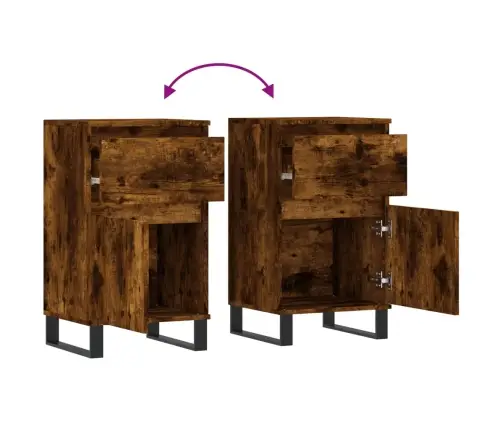 Kumode, Ozolkoka Krāsa, 40X35X70 Cm, Inženierijas Koks Vidaxl