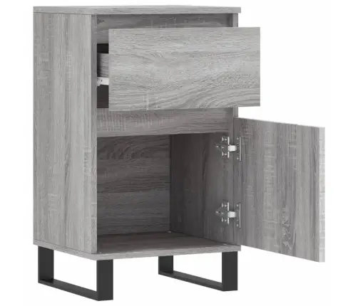 Kumode, Pelēka Ozolkoka, 40X35X70 Cm, Inženierijas Koks Vidaxl