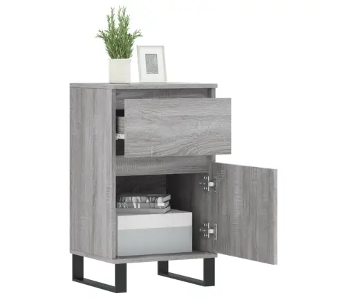 Šoninės Spintelės, 2Vnt., Pilkos Ąžuolo, 40X35X70cm Mediena