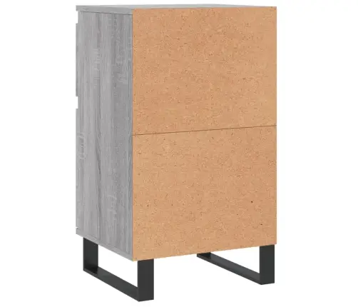 Šoninės Spintelės, 2Vnt., Pilkos Ąžuolo, 40X35X70cm Mediena