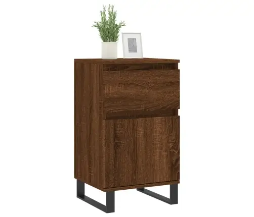 Šoninės Spintelės, 2Vnt., Rudos Ąžuolo, 40X35X70cm Mediena