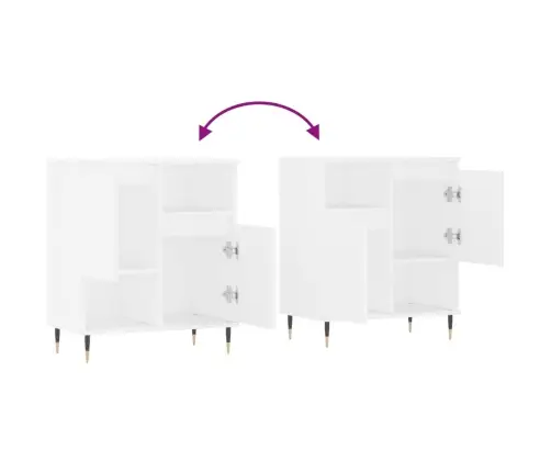 Puhvetkapp, Valge, 60 X 35 X 70 cm Tehispuit