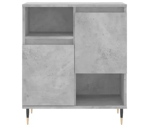 Plaukts, Betona Pelēks, 60X35X70 Cm, Inženierijas Koks Vidaxl