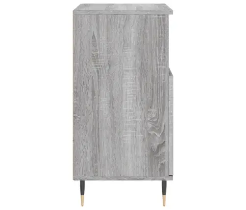 Kumode, Pelēka Ozolkoka, 60X35X70 Cm, Inženierijas Koks Vidaxl