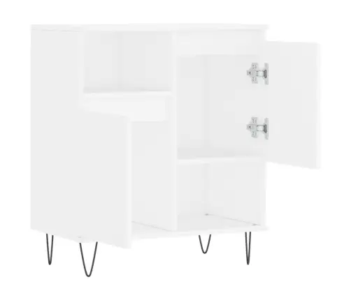 Šoninė Spintelė, Baltos Spalvos, 60X35X70cm Apdirbta Mediena