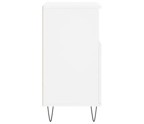 Šoninė Spintelė, Baltos Spalvos, 60X35X70cm Apdirbta Mediena