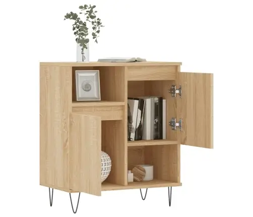 Kumode, Ozolkoka Krāsā, 60X35X70 Cm, Inženierijas Koks Vidaxl