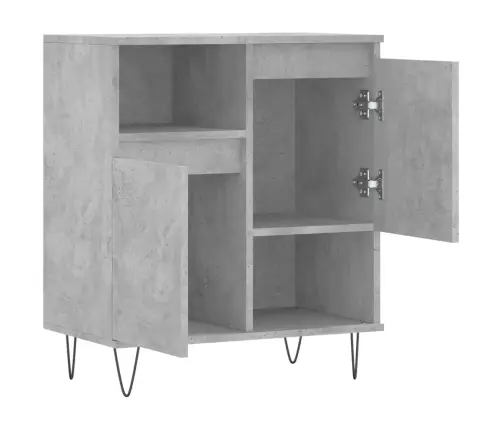 Plaukts, Betona Pelēks, 60X35X70 Cm, Inženierijas Koks Vidaxl