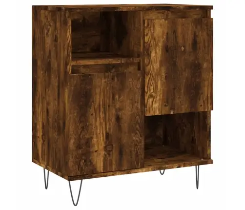 Šoninė Spintelė, Dūminio Ąžuolo, 60X35X70cm Apdirbta Mediena