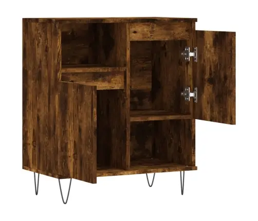 Šoninė Spintelė, Dūminio Ąžuolo, 60X35X70cm Apdirbta Mediena