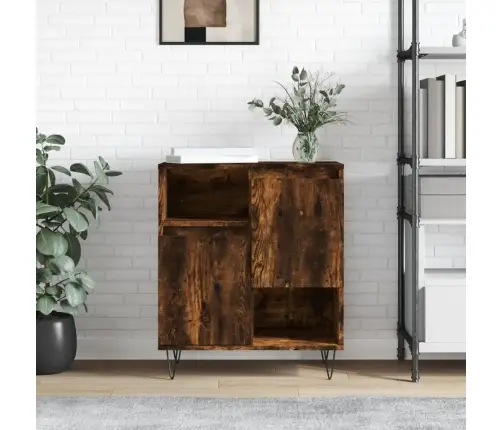 Šoninė Spintelė, Dūminio Ąžuolo, 60X35X70cm Apdirbta Mediena