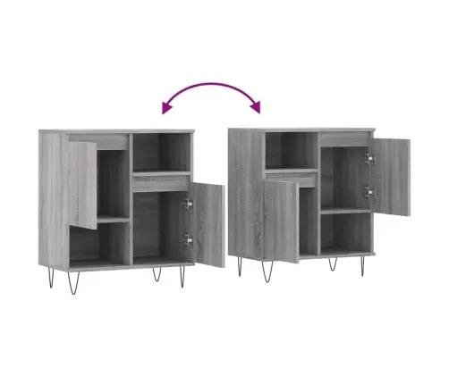 Puhvetkapp, Hall Sonoma Tamm, 60X35X70 cm Tehispuit