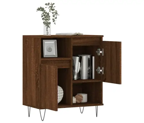 Kumode, Ozolkoka Krāsa, 60X35X70 Cm, Inženierijas Koks Vidaxl