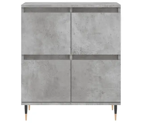 Plaukts, Betona Pelēks, 60X35X70 Cm, Inženierijas Koks Vidaxl