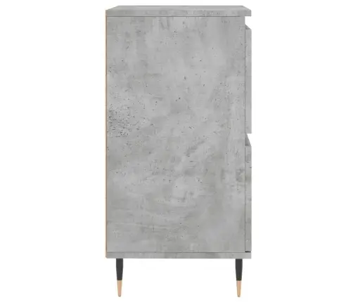 Plaukts, Betona Pelēks, 60X35X70 Cm, Inženierijas Koks Vidaxl