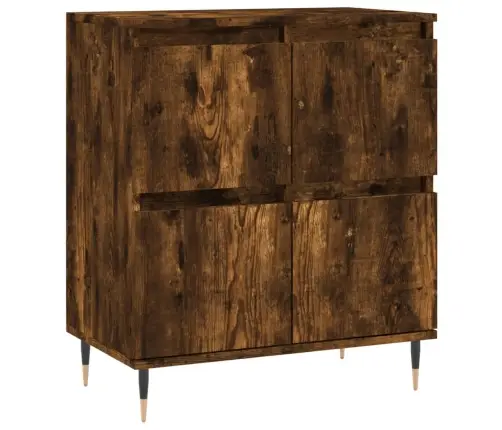 Šoninė Spintelė, Dūminio Ąžuolo, 60X35X70cm Apdirbta Mediena