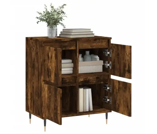 Šoninė Spintelė, Dūminio Ąžuolo, 60X35X70cm Apdirbta Mediena