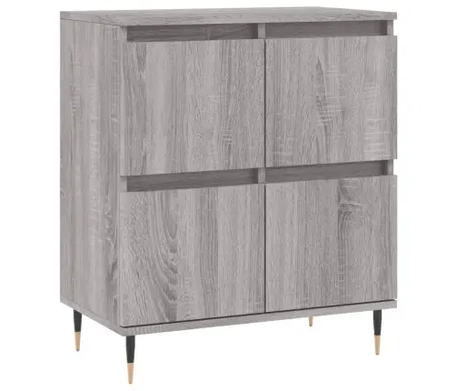 Kumode, Pelēka Ozolkoka, 60X35X70 Cm, Inženierijas Koks Vidaxl