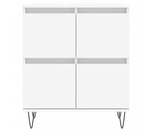 Kumode, Balta, 60X35X70 Cm, Inženierijas Koks Vidaxl