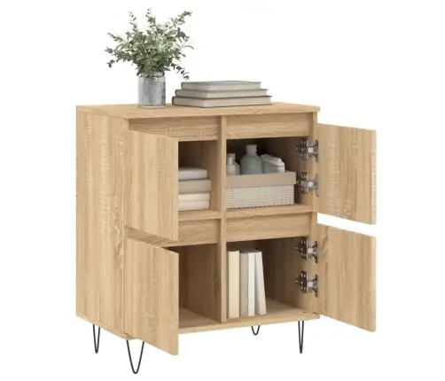 Šoninė Spintelė, Sonoma Ąžuolo, 60X35X70cm Apdirbta Mediena Šoninė Spintelė, Sonoma Ąžuolo, 60X35X70cm Apdirbta Mediena