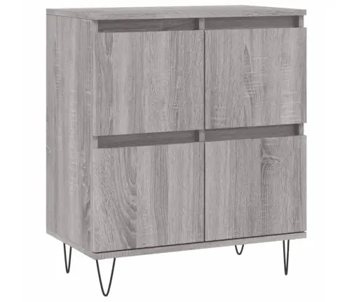 Kumode, Pelēka Ozolkoka, 60X35X70 Cm, Inženierijas Koks Vidaxl Kumode, Pelēka Ozolkoka, 60X35X70 Cm, Inženierijas Koks Vidaxl