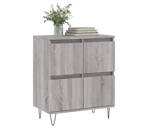 Kumode, Pelēka Ozolkoka, 60X35X70 Cm, Inženierijas Koks Vidaxl Kumode, Pelēka Ozolkoka, 60X35X70 Cm, Inženierijas Koks Vidaxl