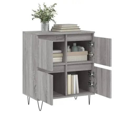 Kumode, Pelēka Ozolkoka, 60X35X70 Cm, Inženierijas Koks Vidaxl Kumode, Pelēka Ozolkoka, 60X35X70 Cm, Inženierijas Koks Vidaxl