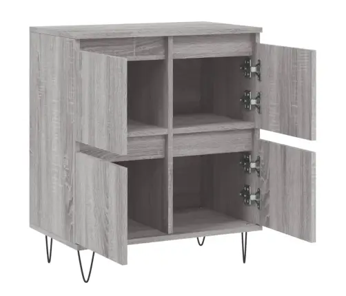 Kumode, Pelēka Ozolkoka, 60X35X70 Cm, Inženierijas Koks Vidaxl Kumode, Pelēka Ozolkoka, 60X35X70 Cm, Inženierijas Koks Vidaxl