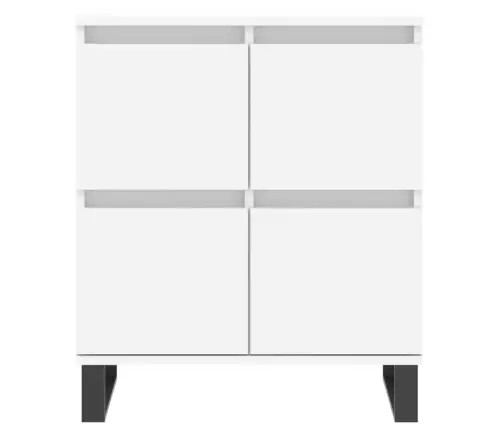 Kumode, Balta, 60X35X70 Cm, Inženierijas Koks Vidaxl
