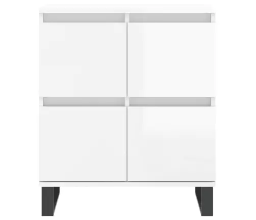 Kumode, Spīdīgi Balta, 60X35X70 Cm, Inženierijas Koks Vidaxl