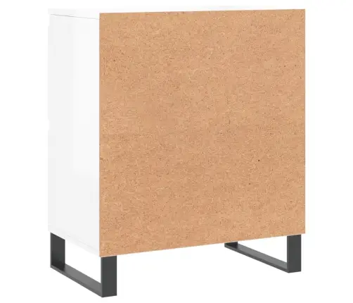 Kumode, Spīdīgi Balta, 60X35X70 Cm, Inženierijas Koks Vidaxl