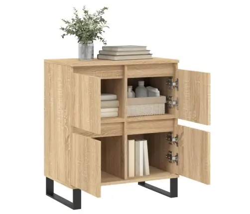 Kumode, Ozolkoka Krāsā, 60X35X70 Cm, Inženierijas Koks Vidaxl