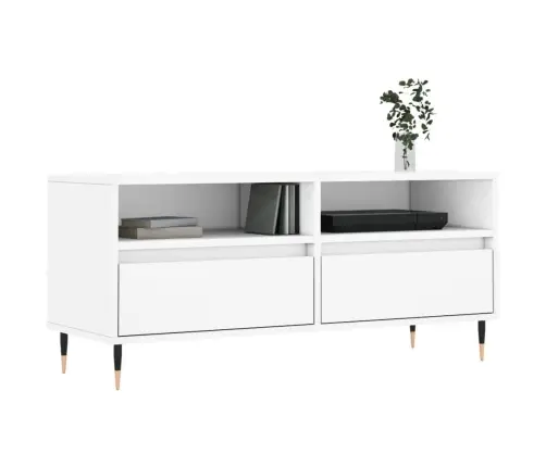 Tv Skapītis, 100X34,5X44,5 Cm, Inženierijas Koks, Balts Vidaxl