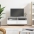 Tv Skapītis, 100X34,5X44,5 Cm, Inženierijas Koks, Spīdīgi Balts Vidaxl