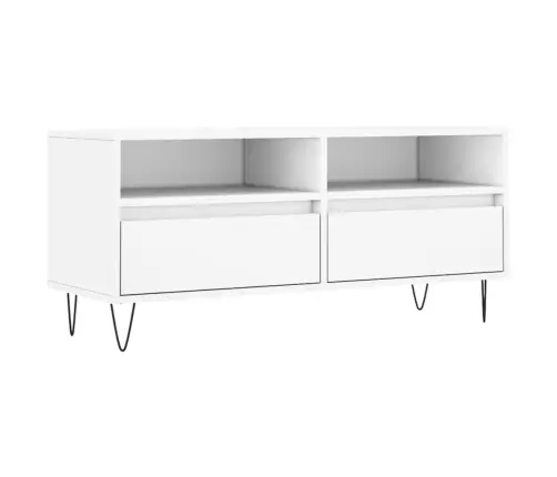 Tv Skapītis, 100X34,5X44,5 Cm, Inženierijas Koks, Balts Vidaxl