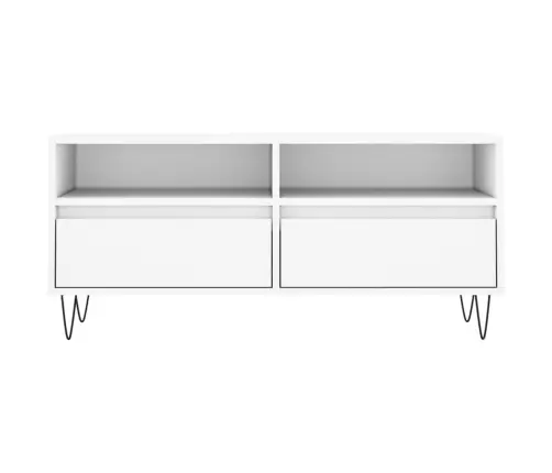 Tv Skapītis, 100X34,5X44,5 Cm, Inženierijas Koks, Balts Vidaxl