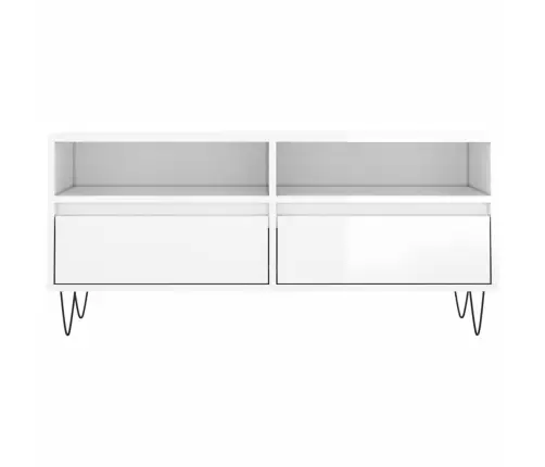 Tv Skapītis, 100X34,5X44,5 Cm, Inženierijas Koks, Spīdīgi Balts Vidaxl Tv Skapītis, 100X34,5X44,5 Cm, Inženierijas Koks, Spīdīgi Balts Vidaxl