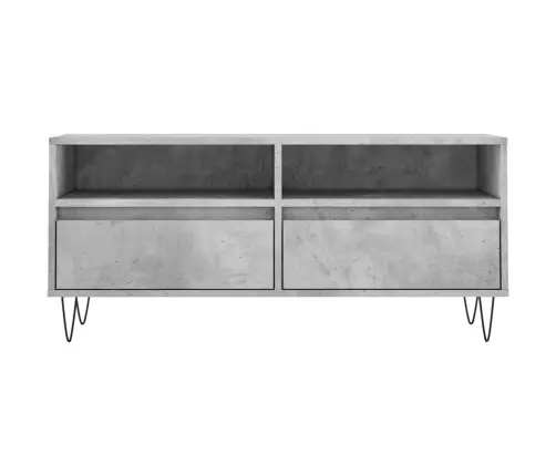 Tv Skapītis, Betona Pelēks, 100X34,5X44,5 Cm, Inženierijas Koks Vidaxl