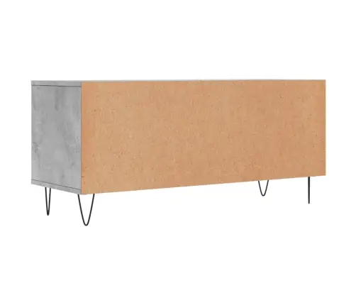 Tv Skapītis, Betona Pelēks, 100X34,5X44,5 Cm, Inženierijas Koks Vidaxl