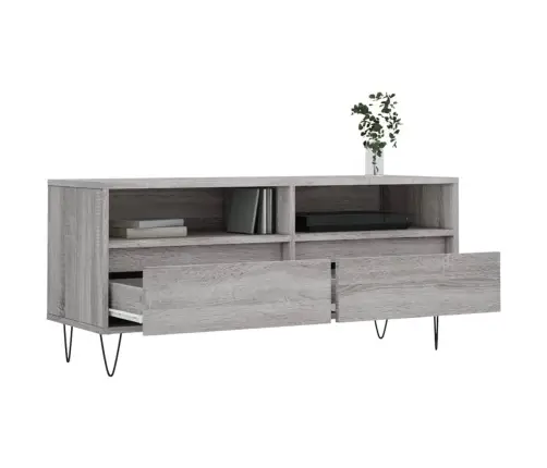 Tv Skapītis, Pelēks, 100X34,5X44,5 Cm, Inženierijas Koks Vidaxl Tv Skapītis, Pelēks, 100X34,5X44,5 Cm, Inženierijas Koks Vidaxl
