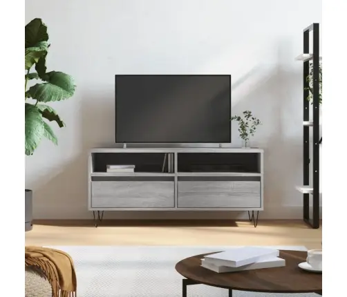 Tv Skapītis, Pelēks, 100X34,5X44,5 Cm, Inženierijas Koks Vidaxl Tv Skapītis, Pelēks, 100X34,5X44,5 Cm, Inženierijas Koks Vidaxl