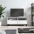 Tv Skapītis, 100X34,5X44,5 Cm, Inženierijas Koks, Spīdīgi Balts Vidaxl