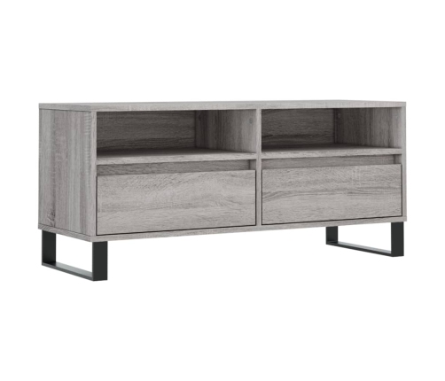 Tv Skapītis, Pelēks, 100X34,5X44,5 Cm, Inženierijas Koks Vidaxl