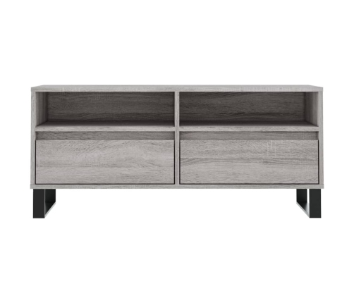 Tv Skapītis, Pelēks, 100X34,5X44,5 Cm, Inženierijas Koks Vidaxl