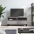 Tv Skapītis, Pelēks, 100X34,5X44,5 Cm, Inženierijas Koks Vidaxl