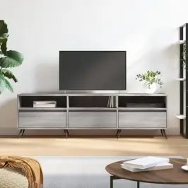 Tv Skapītis, Pelēcīga Ozolkoka, 150X30X44,5 Cm Vidaxl