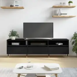 Tv Skapītis, 150X30X44,5 Cm, Inženierijas Koks, Melns Vidaxl